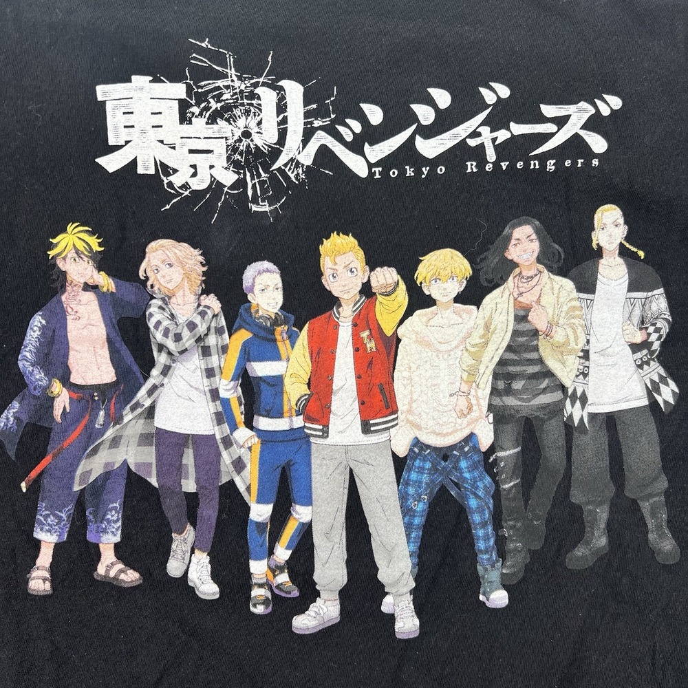 Tokyo Revengers Graphic T-Shirt Men's Size XXL 2XL Mikey Draken Takemichi Toman